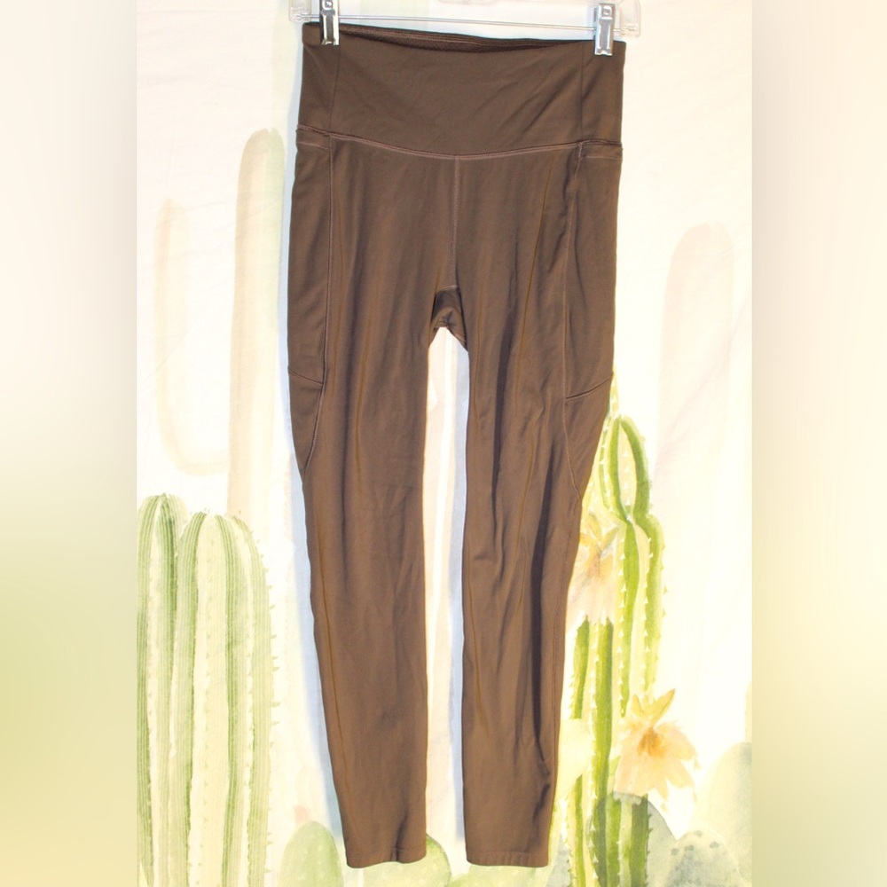 CALIA by Carrie Underwood Brown Side Pocket Leggings 🌵XS